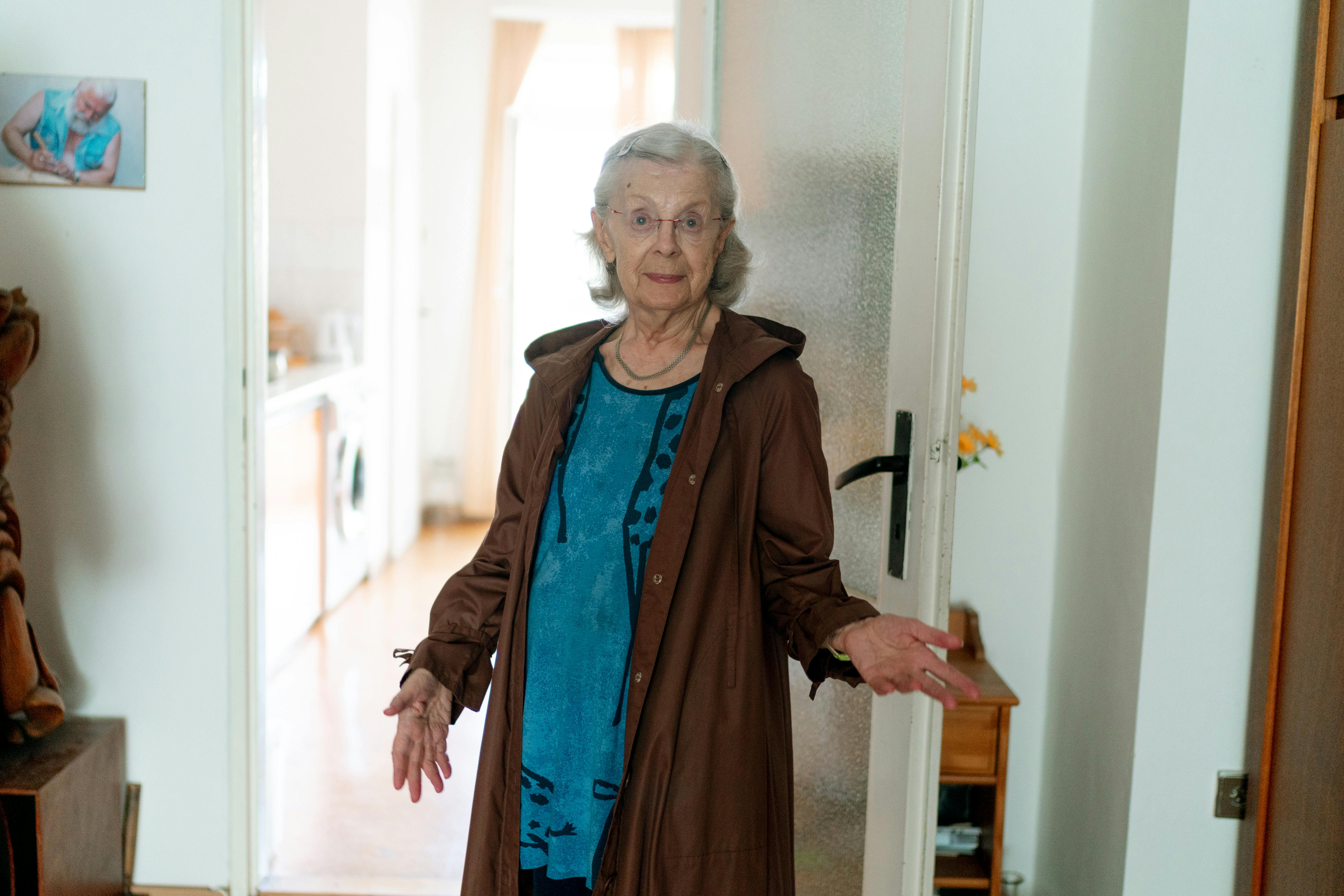 Seniorin zuhause